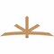Ekena Millwork Alberta Smooth Timber Gable Bracket, Western Red Cedar, 96"W x 36"H x 1 1/2"D x 5 1/2"F, 9/12 Pitch GBW096X36X0206ALB00SWR - alternate 1
